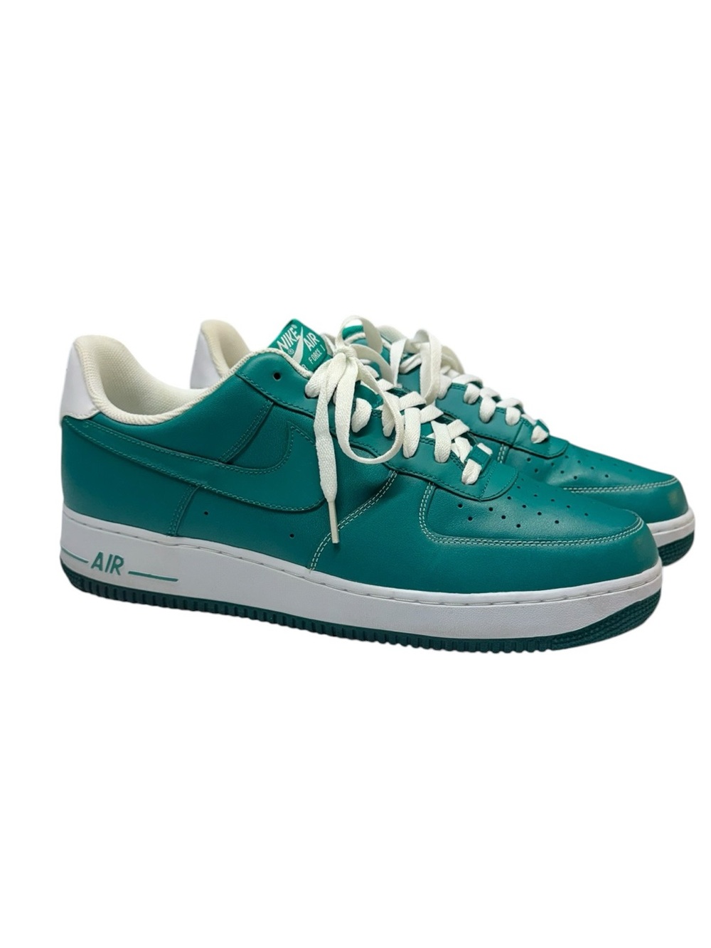 Nike Air Force 1 Low Top Sneaker Shoe Size 13 Tropical Teal 488298